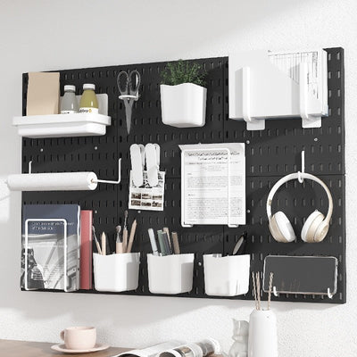 Customizable Peg Board Wall Organizer Rack For Easy Storage