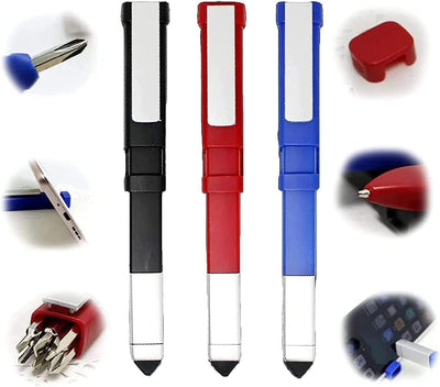 Pen-shaped Phone Holder With Multifunctional Ballpoint Pen And Screwdriver Set