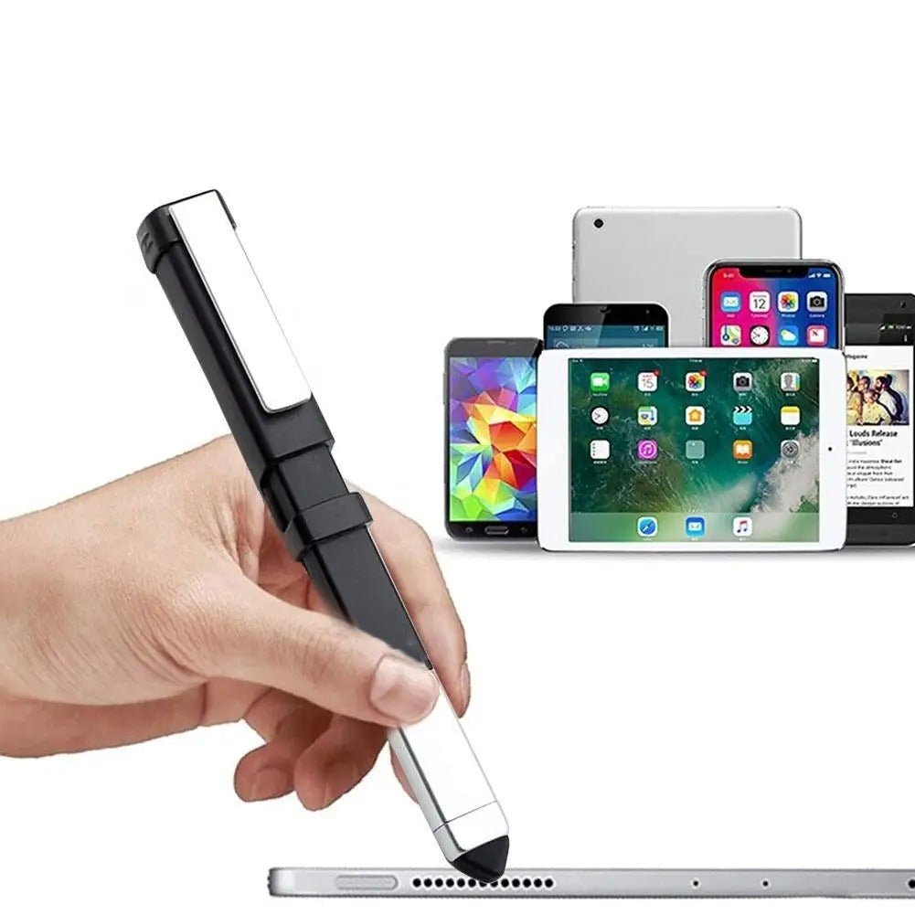 Pen-shaped Phone Holder With Multifunctional Ballpoint Pen And Screwdriver Set