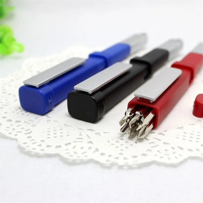 Pen-shaped Phone Holder With Multifunctional Ballpoint Pen And Screwdriver Set