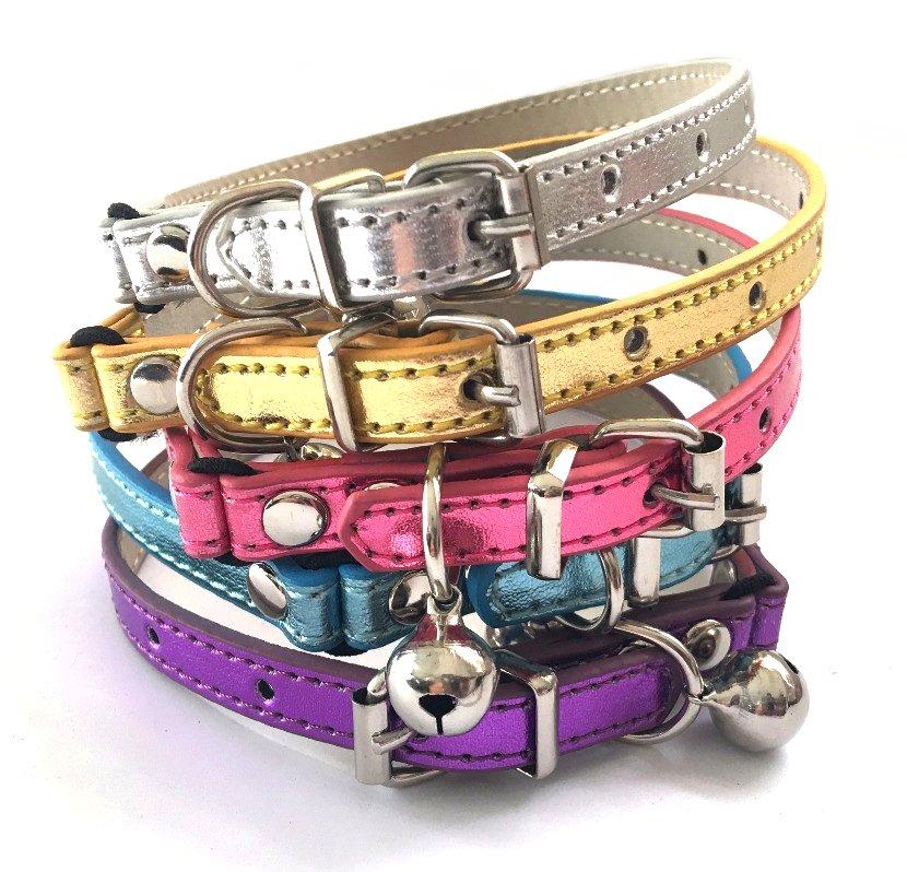 Metallic Cat Collar Safety Adjustable Reflective Design