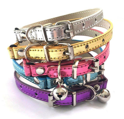 Metallic Cat Collar Safety Adjustable Reflective Design