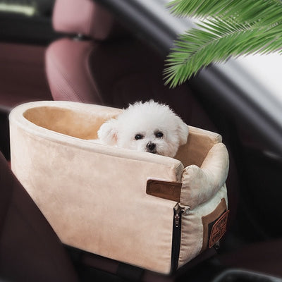Pet Car Seat Armrest Safety Travel Bag For Small Dogs Cats