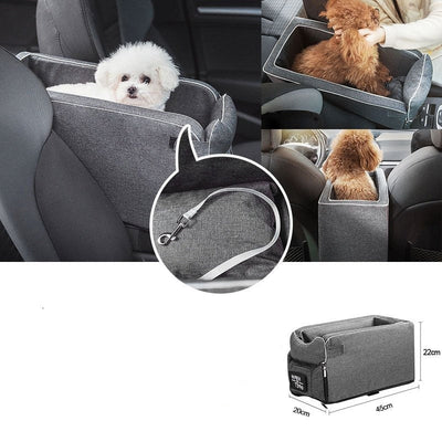 Pet Car Seat Armrest Safety Travel Bag For Small Dogs Cats
