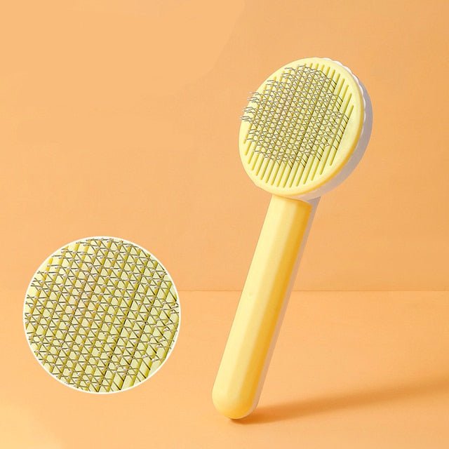 Self Cleaning Slicker Brush For Dogs And Cats Grooming