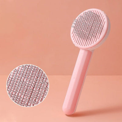 Self Cleaning Slicker Brush For Dogs And Cats Grooming