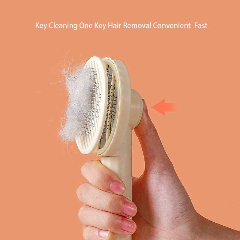 Self Cleaning Slicker Brush For Dogs And Cats Grooming