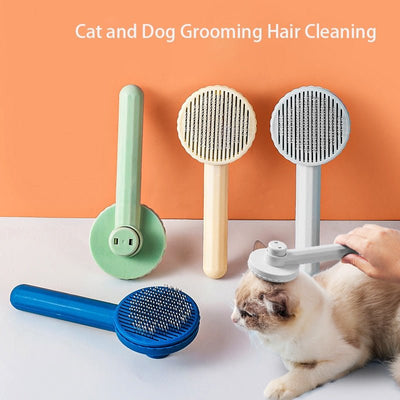 Self Cleaning Slicker Brush For Dogs And Cats Grooming