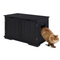 Bench Litter Box Enclosure With Storage And Comfortable Seating