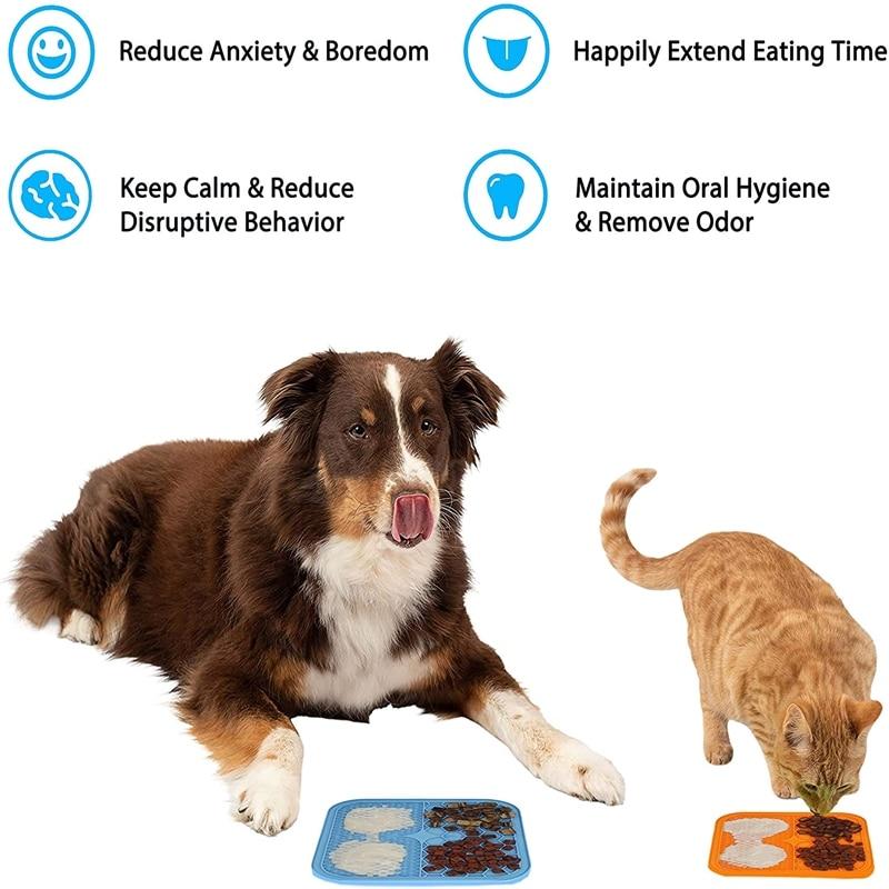 Pet Lick Pad For Dogs Cats Slow Feeder Treat Toy