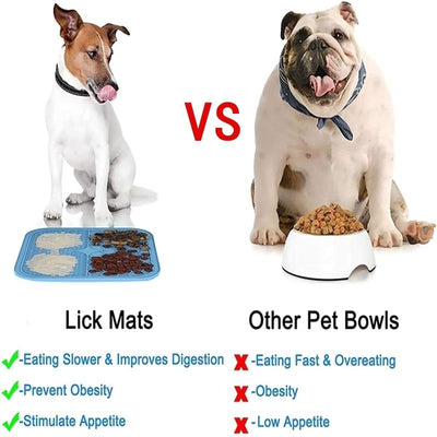 Pet Lick Pad For Dogs Cats Slow Feeder Treat Toy
