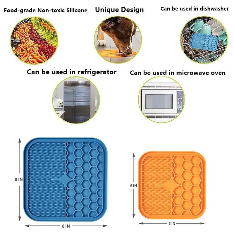 Pet Lick Pad For Dogs Cats Slow Feeder Treat Toy