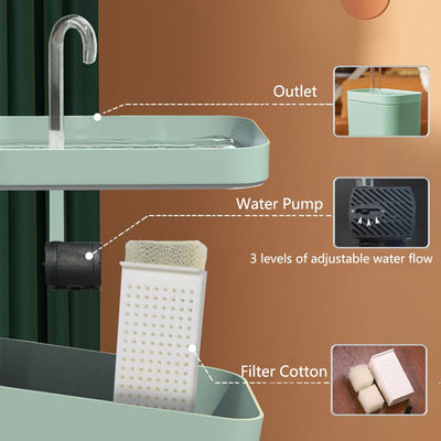 Pet Water Dispenser Automatic Drinking Fountain For Cats And Dogs