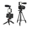 Phone Vlogging Kit With Remote Microphone And LED Light For DSLR Camera