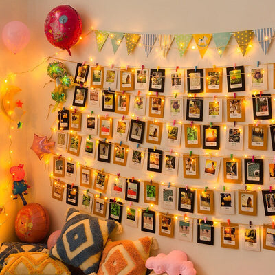 Photo String Lights With Clips For Wedding Outdoor Fairy Garland Decoration