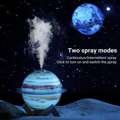 USB Planet Humidifier 330ML Mist Maker With Colorful Night Light