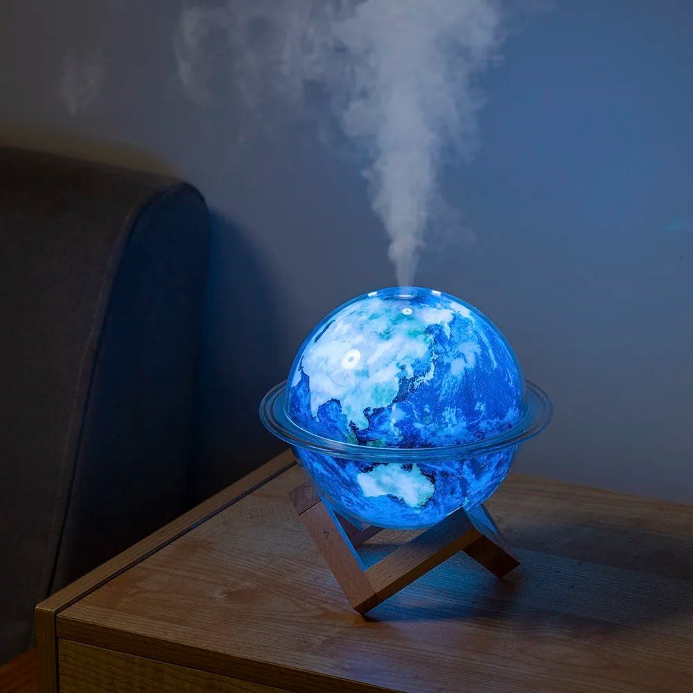 USB Planet Humidifier 330ML Mist Maker With Colorful Night Light