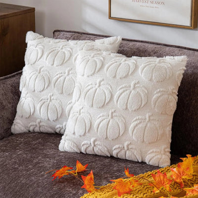Plush Pumpkin Halloween Pillow Cover Decorative Sofa Cushion Case