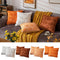 Plush Pumpkin Halloween Pillow Cover Decorative Sofa Cushion Case