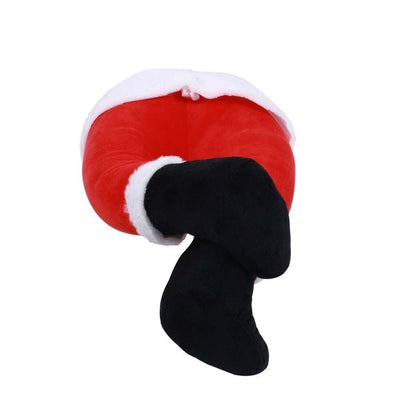 Plush Santa Legs Christmas Tree Decoration Festive Holiday Accent