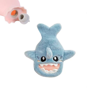 Plush Shark Hand Warmer Bag Cozy Soft Hot Water Comfort For Hands