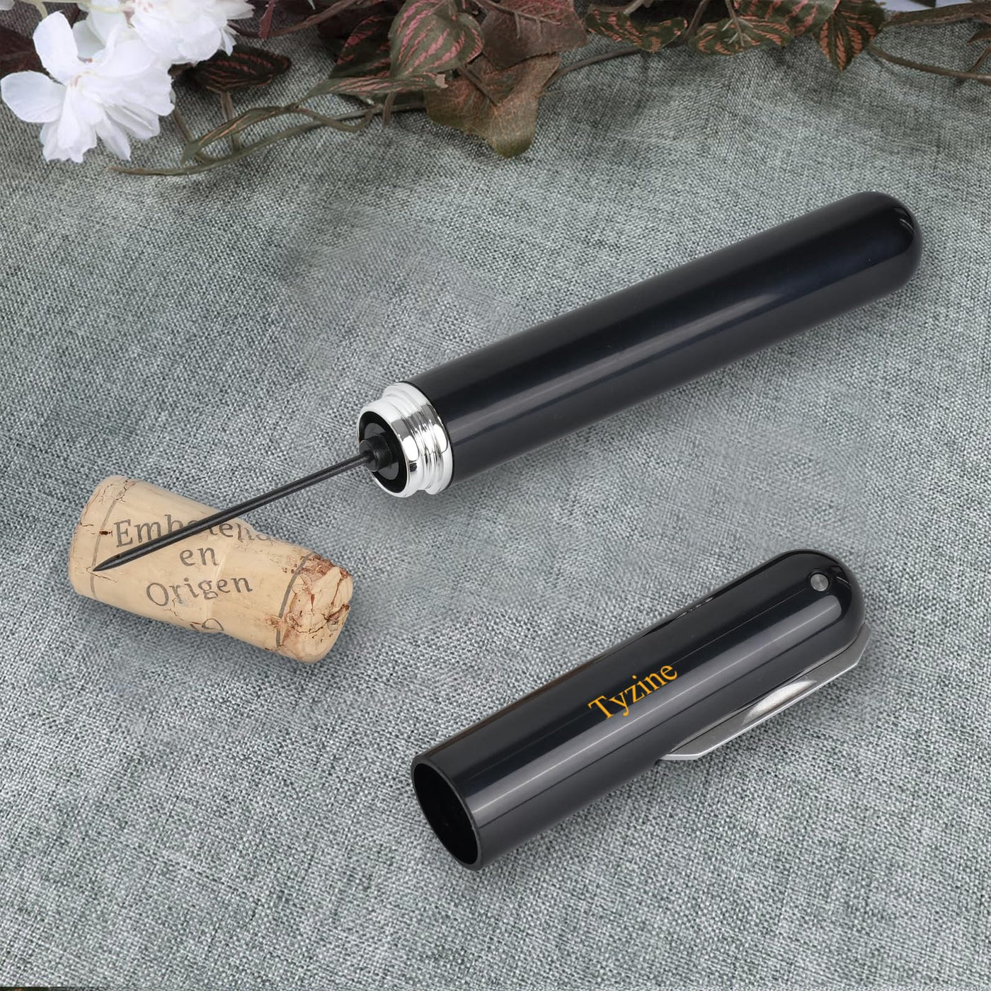 Portable Air Pump Wine Opener With Stainless Steel Corkscrew Pin