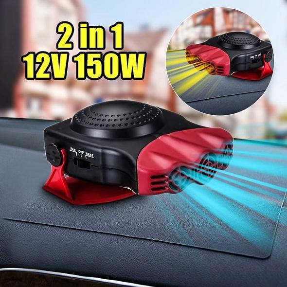 Portable Car Heater And Cooler Fan 12 Volt Auto Defroster