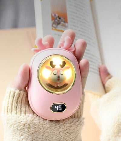 Portable Hand Warmer And Power Bank 10000mAh With Adjustable Heat