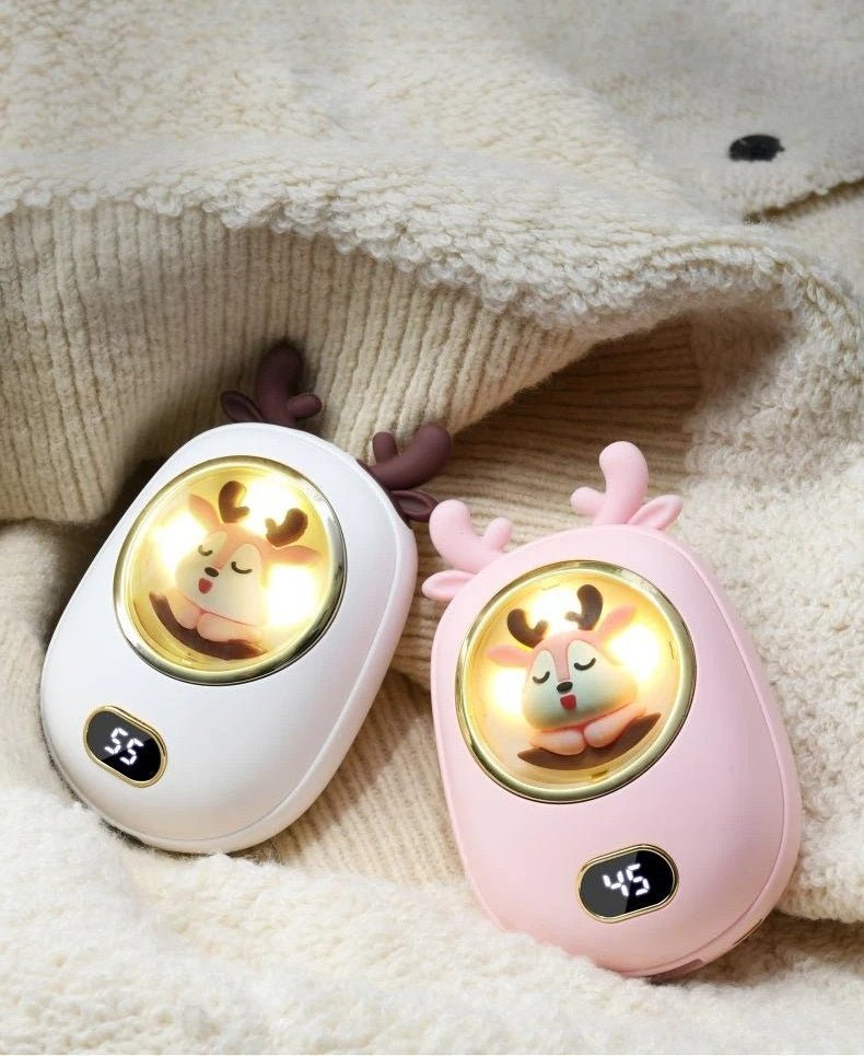 Portable Hand Warmer And Power Bank 10000mAh With Adjustable Heat
