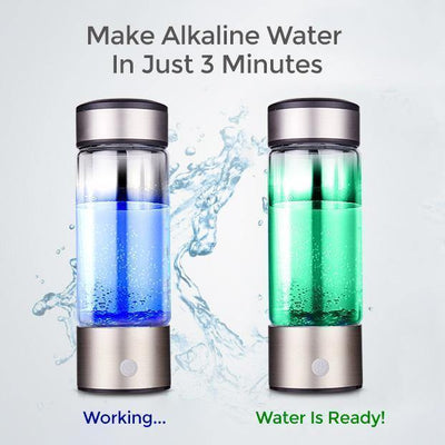 Portable Hydrogen Water Bottle With Alkaline Ionizer And Antioxidant Benefits