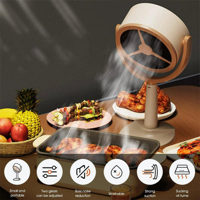 Portable Kitchen Range Hood Adjustable Angle For Home Camping BBQ