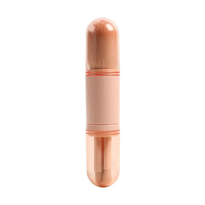 Portable Makeup Brush Set Retractable Kabuki And Compact Eye Brushes