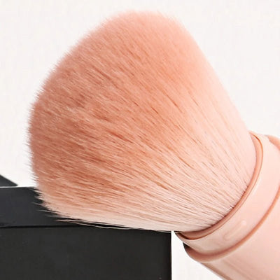 Portable Makeup Brush Set Retractable Kabuki And Compact Eye Brushes