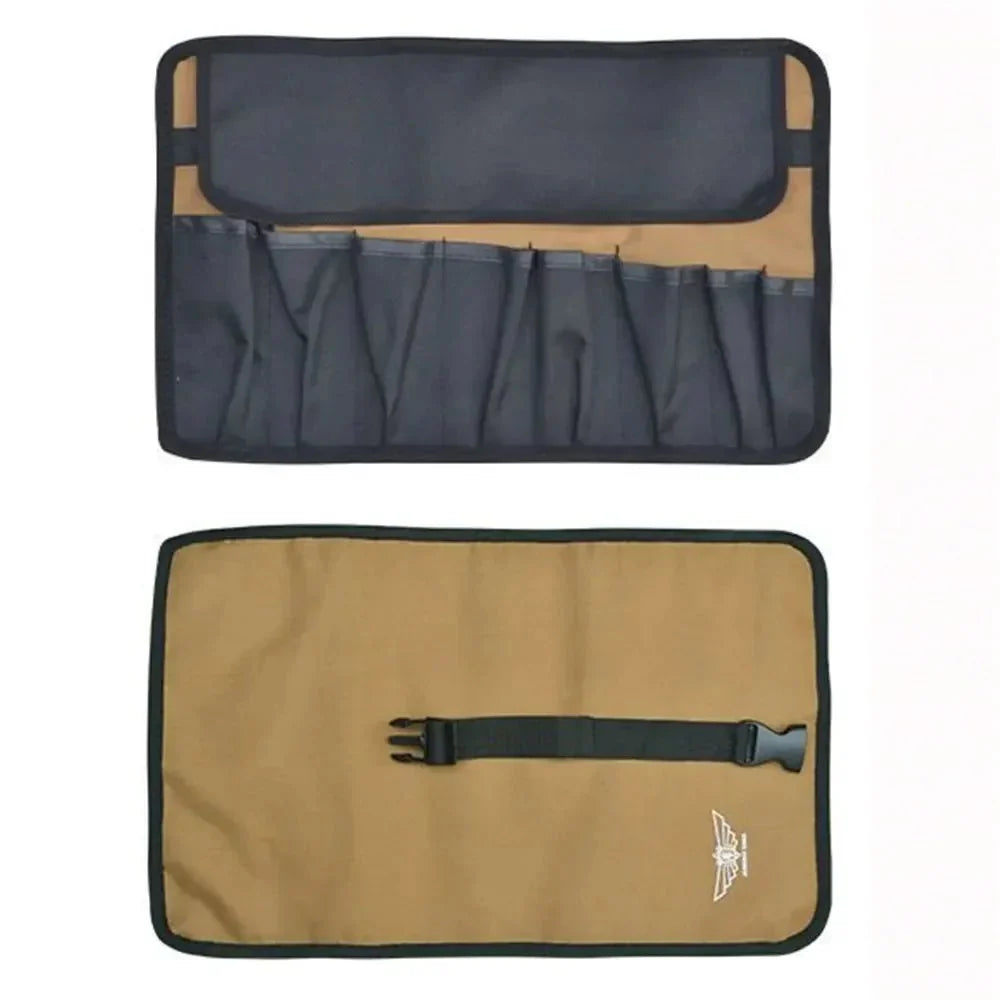 Portable Tool Roll Bag Heavy Duty Foldable Oxford Cloth Organizer