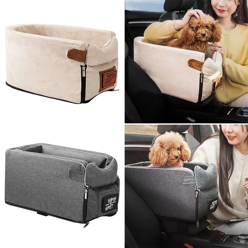 Portable Pet Travel Bed Car Seat Cover And Cozy Carrier Bag For Small Dogs