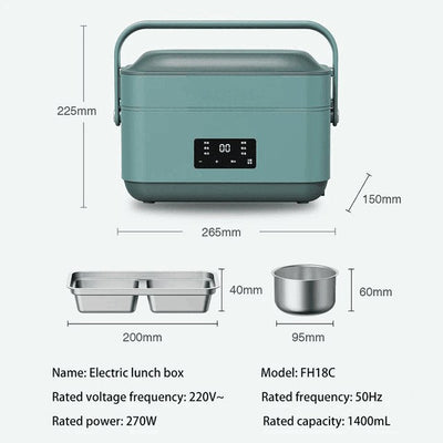Portable Electric Lunch Box Insulated Self Heating Multifunctional