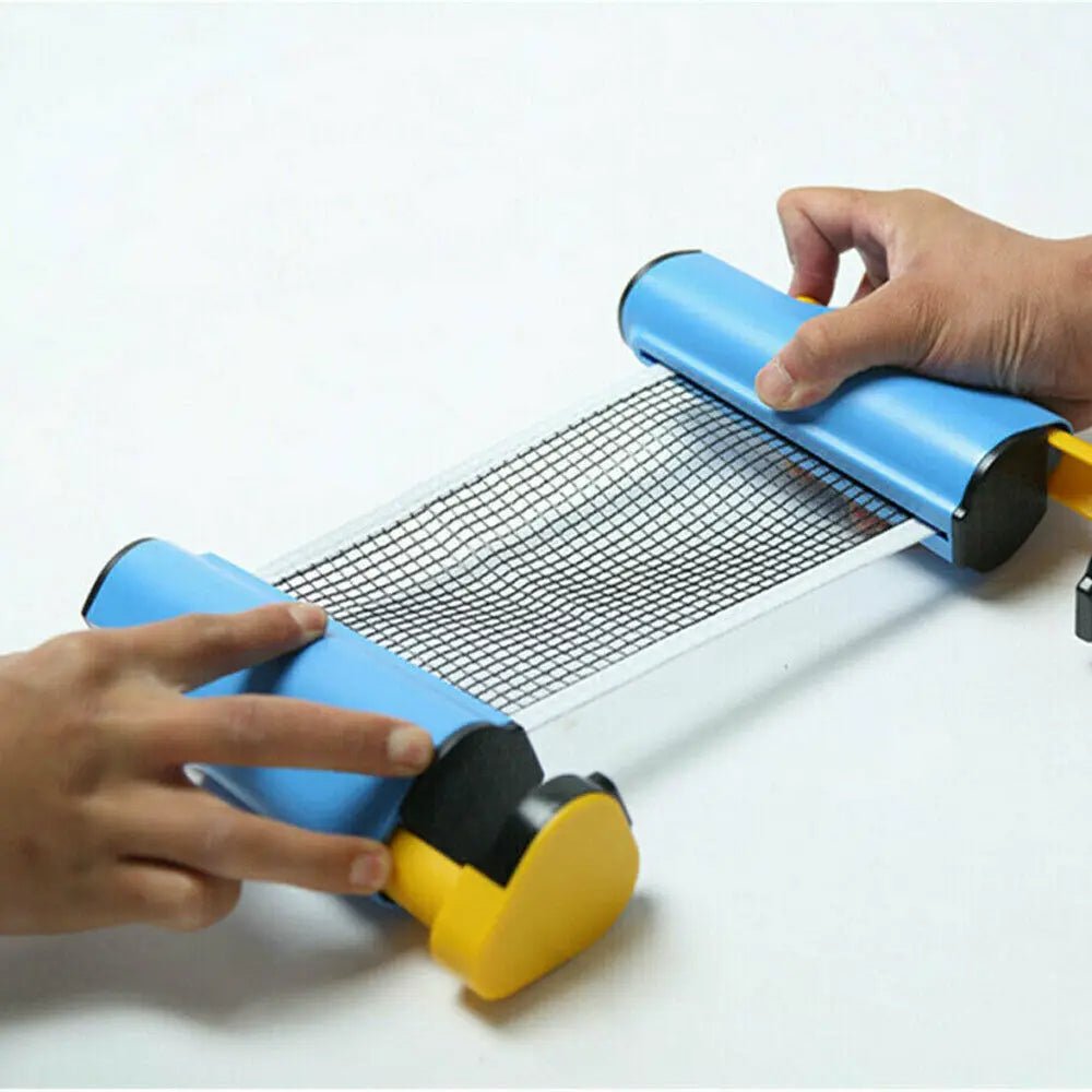 Portable Table Tennis Set With Retractable Net For Easy Play