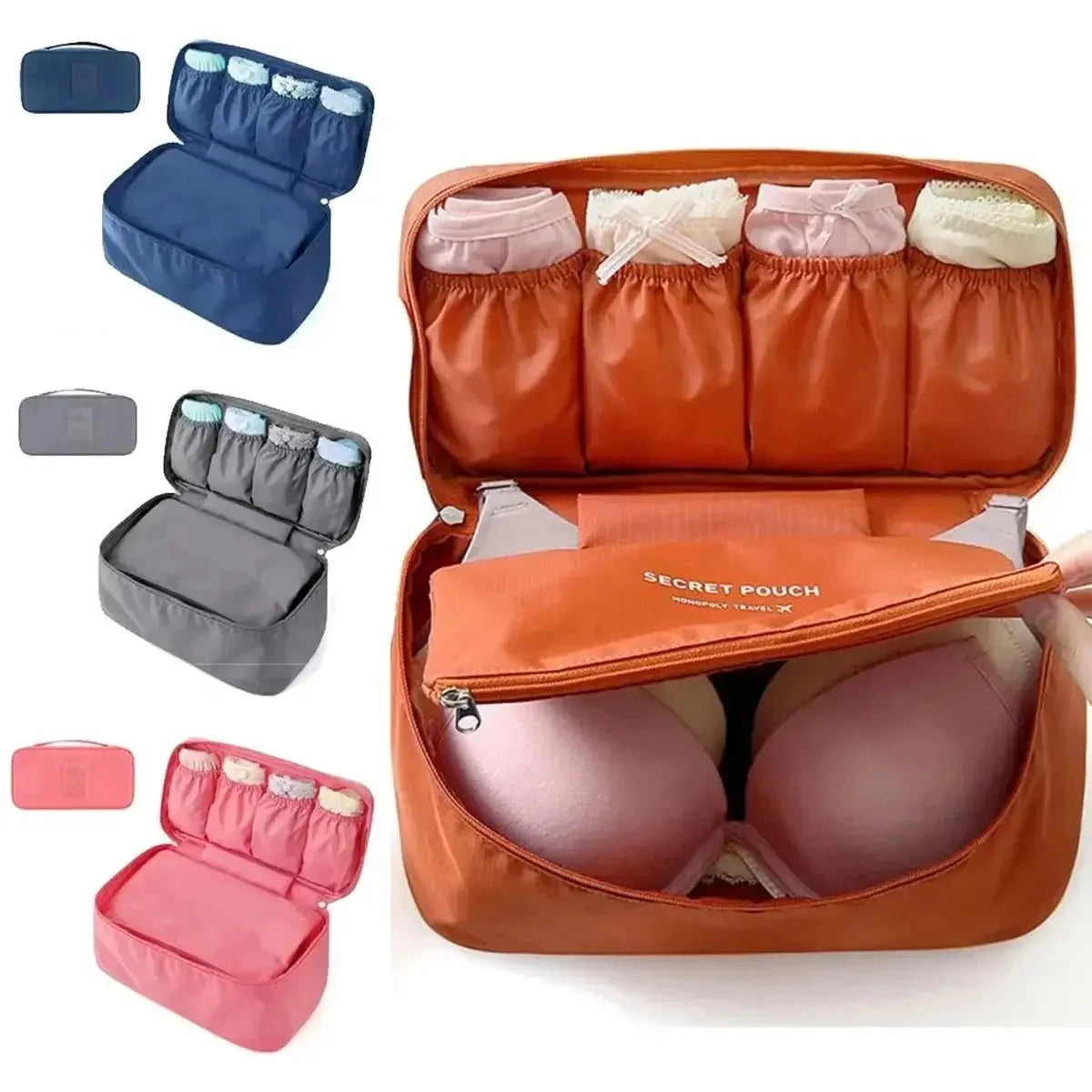 Portable Travel Storage Bag For Bra And Underwear Organizer