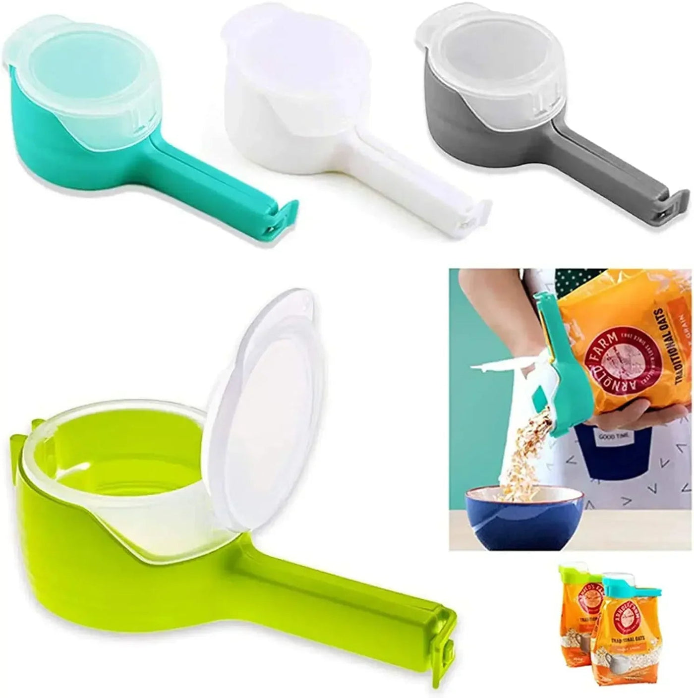 Snack Sealing Clips For Food Storage Travel And Easy Pouring
