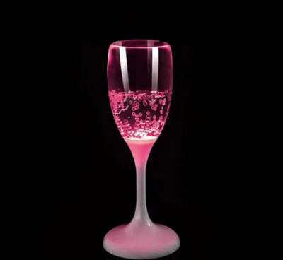 LED Flashing Party Wine Glass Multi-Color Light Up Drinkware