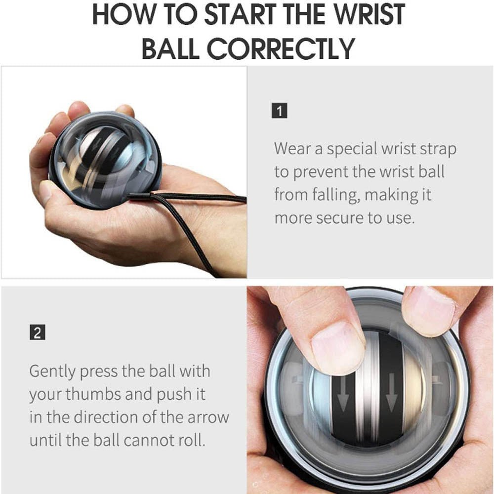 Powerball Wrist Trainer LED Gyroscope For Arm And Hand Strengthening