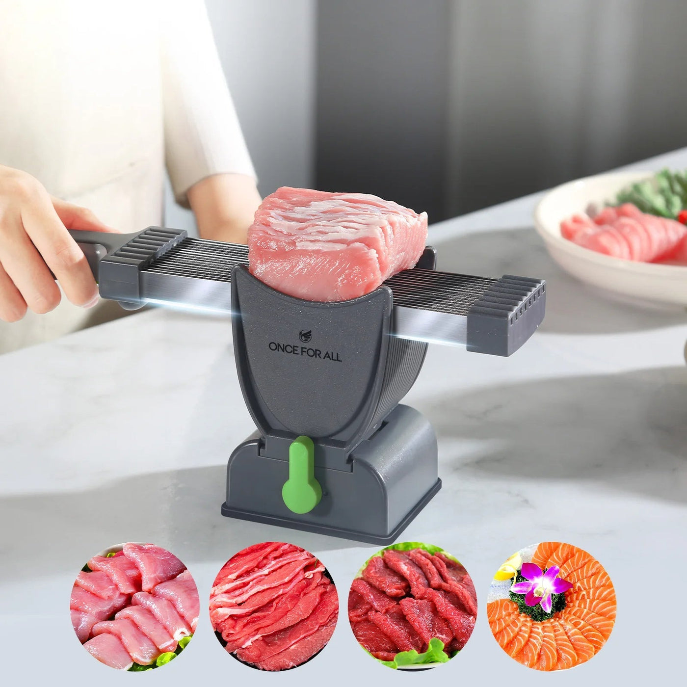 Meat Slicer And Cleaver Set Manual Fresh Beef Cutter For Slicing