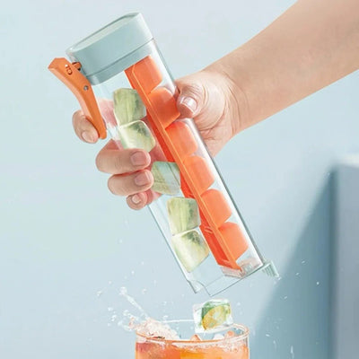 Silicone Ice Cube Trays 6 Grid Food Grade Push Type Tray