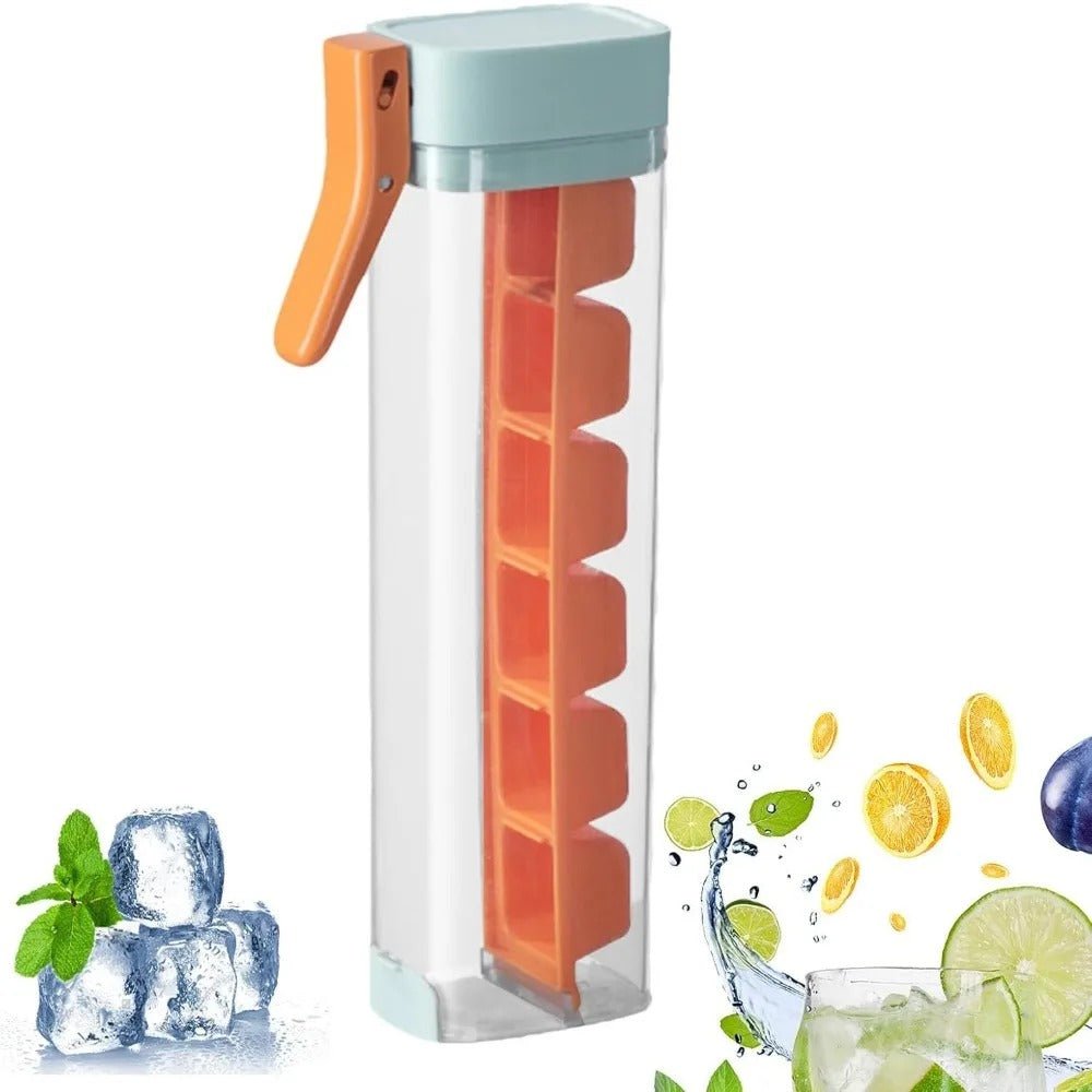 Silicone Ice Cube Trays 6 Grid Food Grade Push Type Tray