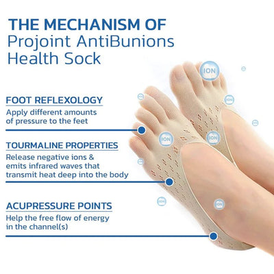 Pro Joint Anti Bunion Socks Cotton Five Finger Low Cut Mesh