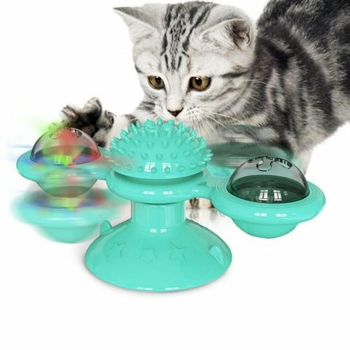 Cat Interactive Toy Whirling LED Balls For Energetic Play