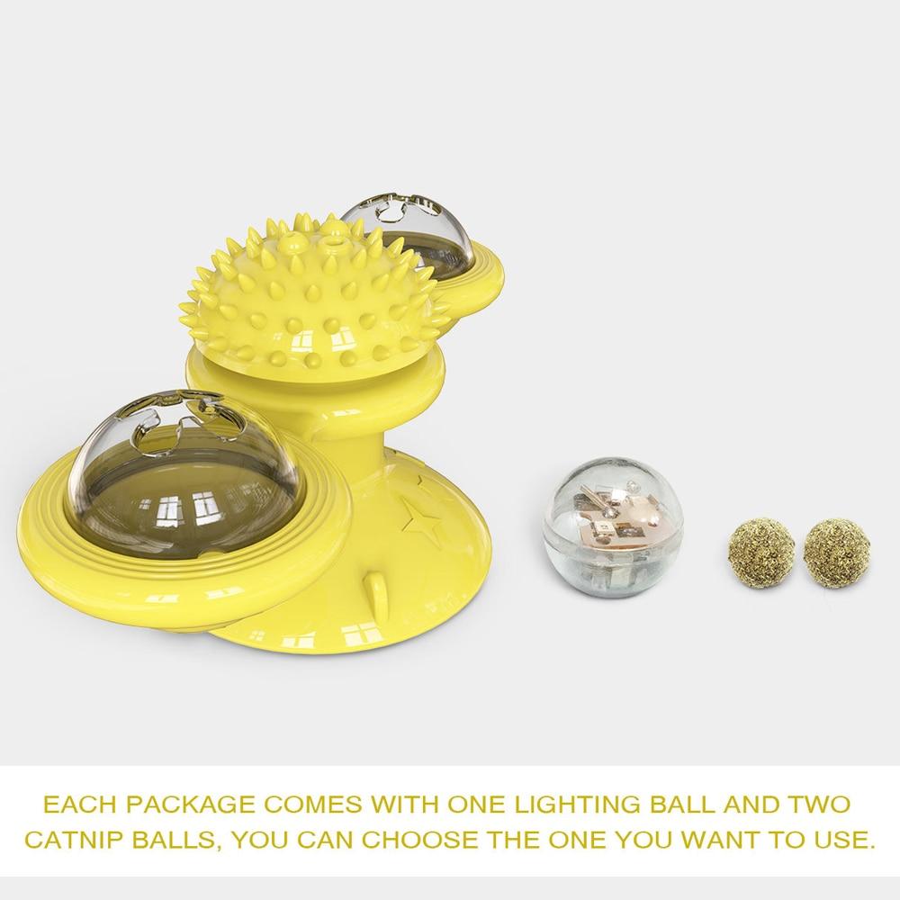 Cat Interactive Toy Whirling LED Balls For Energetic Play