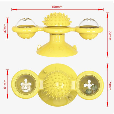 Cat Interactive Toy Whirling LED Balls For Energetic Play
