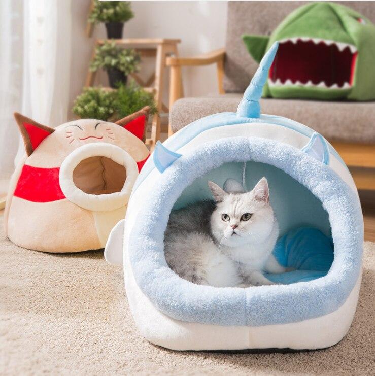 Unicorn Pet Bed Soft Cozy Plush Small Medium Large Sizes