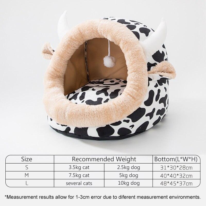 Unicorn Pet Bed Soft Cozy Plush Small Medium Large Sizes